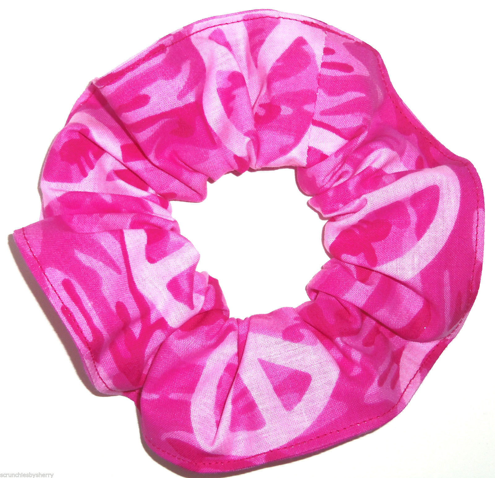 Pink Peace Signs Camo Hair Scrunchie And 50 Similar Items