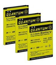 3X QUANTUM  3100mAh Batteries for Samsung Galaxy Note 2 i317 (1 Year Warranty) - $19.99
