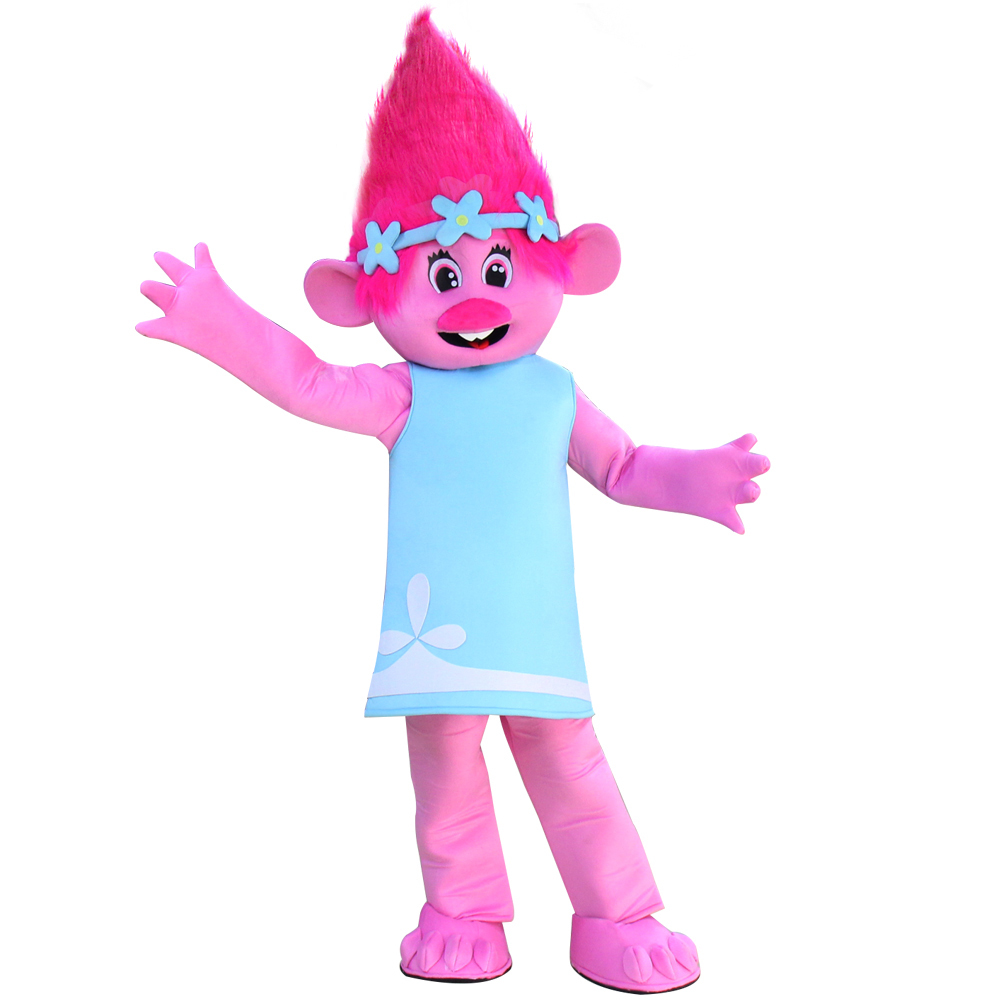 Adult Size Trolls Princess Poppy Mascot Costume Parade Costume ...