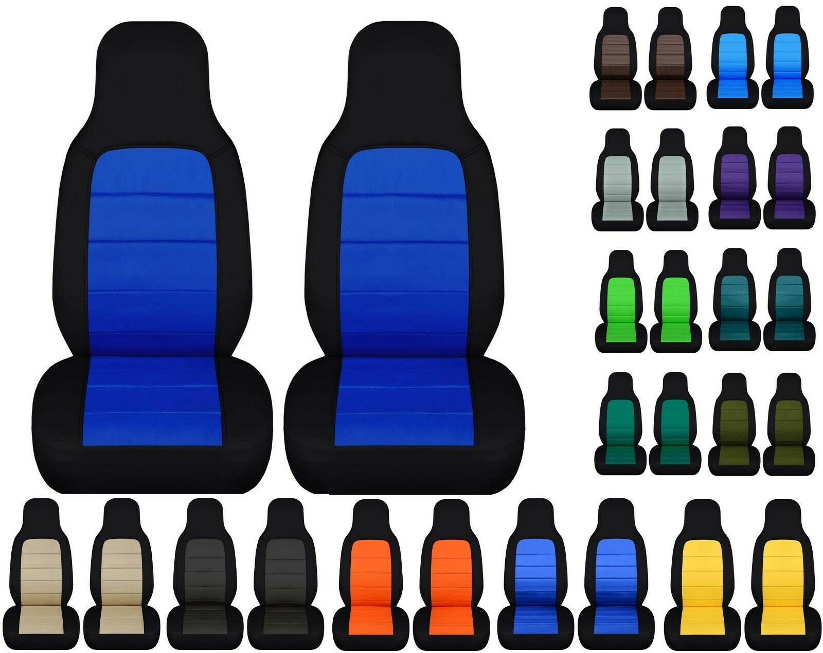 Front set car seat covers fits MAZDA MX-5 MIATA 1990-2020  Choice of 15 colors