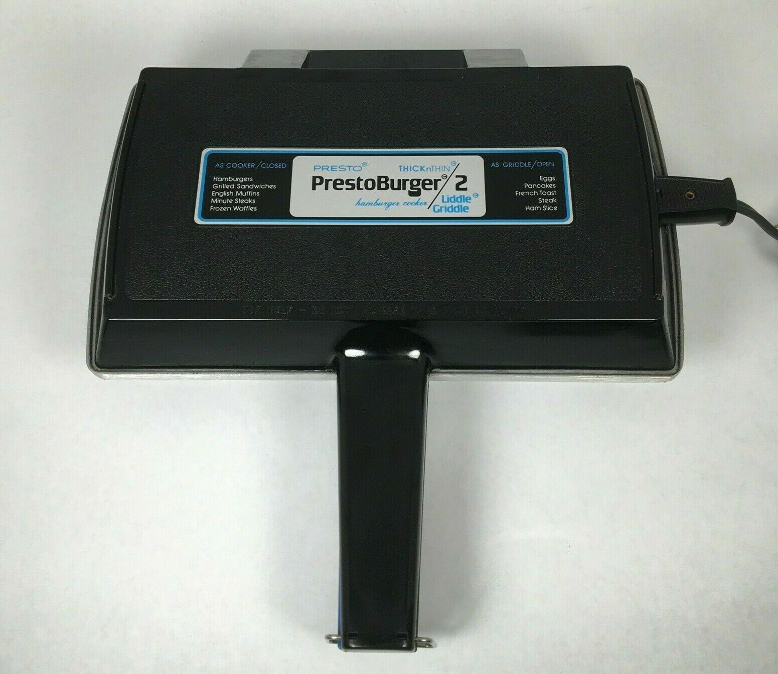 Vintage Presto Burger 2 Hamburger Cooker Presto Burger Liddle Griddle