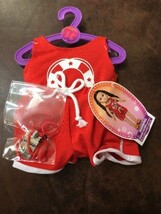 My Life Doll Red Beachwear With Whistle Fits 18" Doll Nwt - $24.74