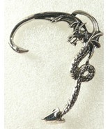 Whimsical Dragon Silver color metal Ear Cuff Earring - £13.23 GBP