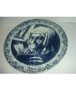 Boch Belgium Large Lady Reading Charger Plate         RIA - $45.00