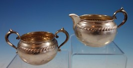 English Gadroon by Gorham Sterling Silver Sugar and Creamer Set 2pc (#2032) - $289.00