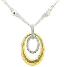 14k White and Yellow Gold 1/2ct Genuine Natural Diamond Necklace (#J4182) - $825.00