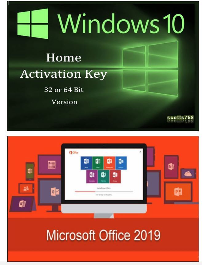 Windows 10 Home Activation Key & Office 2019 Pro Plus Combo Fast