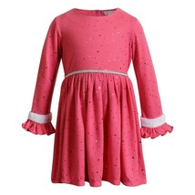 Youngland Girls Pink Knit Ruffled Dress with sequins  Toddler 3T  NWT Re... - $21.29