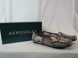 NIB Aerosoles Faux Snake Material Loafer Flat W/ Rounded Toe Sz 11M - $64.59