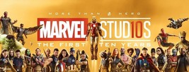 Avengers infinity War Movie Poster 10 Years Marvel Comics Art Prnt 13x35" 24x65" - $13.90