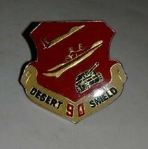 Vintage US Army Air Force USAF Navy USN Desert Storm 1990 Lapel Pin - $4.94