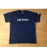 LG Aristo Metro PCS Men&#39;s Black Graphic T-shirt Size Large - $14.84