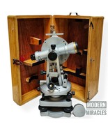 Brass Theodolite 20 Seconds  With Wood Box Transit Alidade Surveying Ins... - $226.06