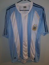 Argentina Adidas Vintage 2006 Soccer Futbol Jersey Mens SZ M Olympic Wor... - $49.49