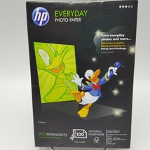 hp everyday photo paper 100 pack 4x6 inch Glossy Cut Tab Q5440A Inkjet - $13.40