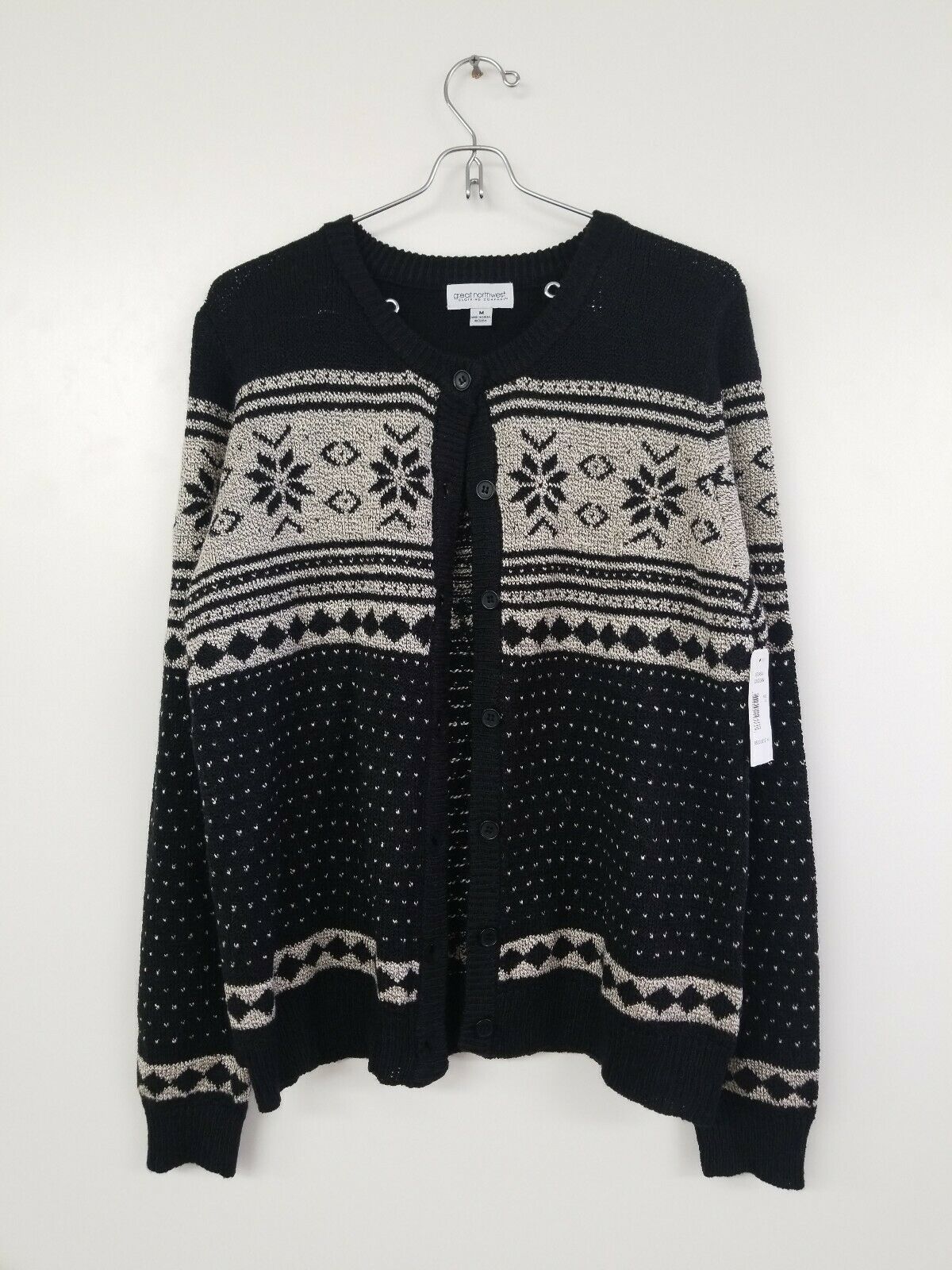 Great Northwest Clothing Company Womens Sweater Sz Medium Black Winter ...