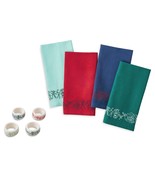 The Pioneer Woman Wishful Winter Napkins And Napkin Rings Set Multicolor... - $33.65