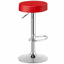 Set of 2 Adjustable Swivel Round Bar Stool  Pub Chair image 11