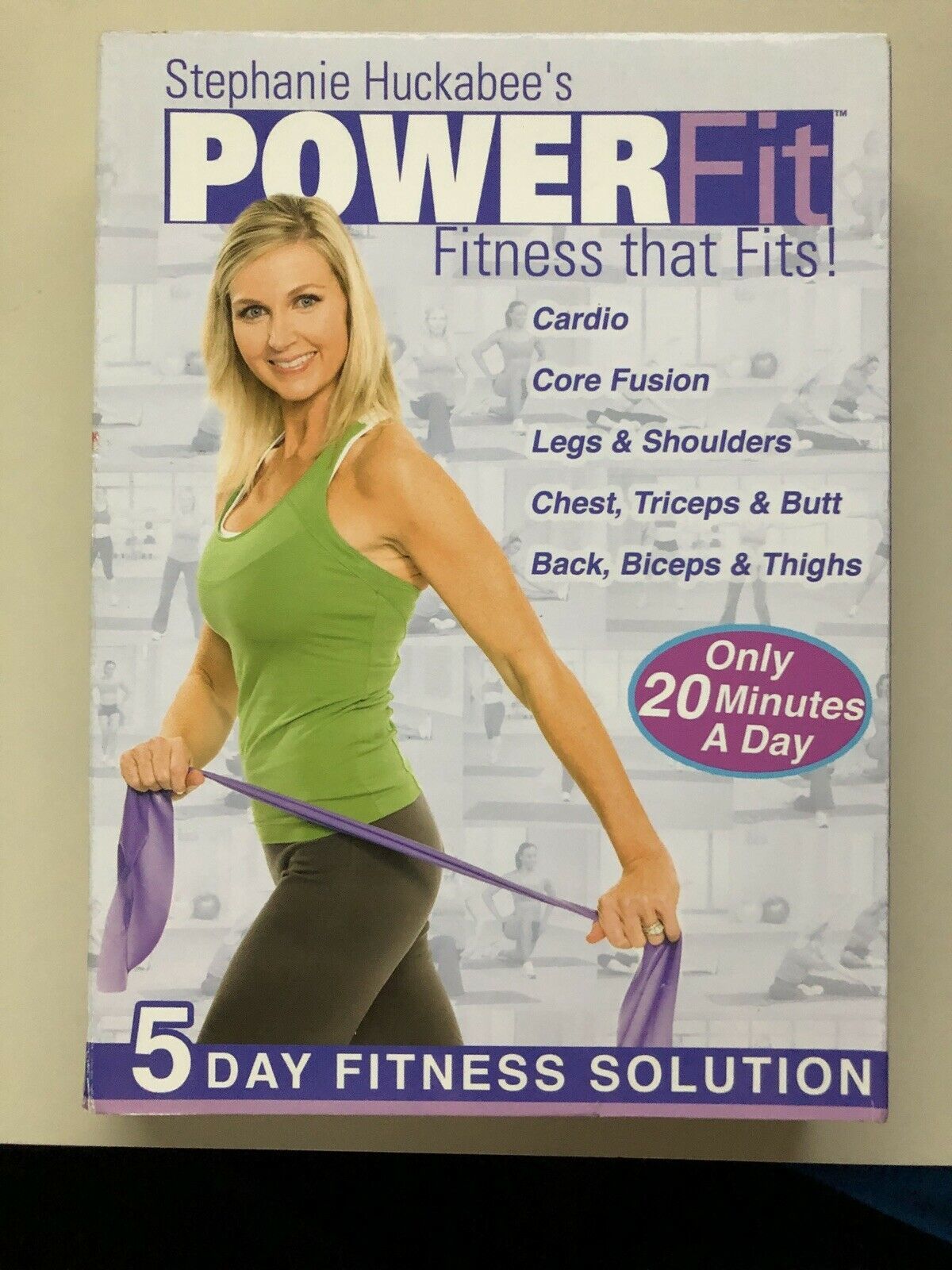 Stephanie Huckabee's PowerFit 5 DVD Fitness Cardio Workout Core Meal ...