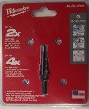 Milwaukee 48-89-9302 1/4" Hex 4 -12mm 5-Hole Black Oxide Step Drill Bit USA - $15.84