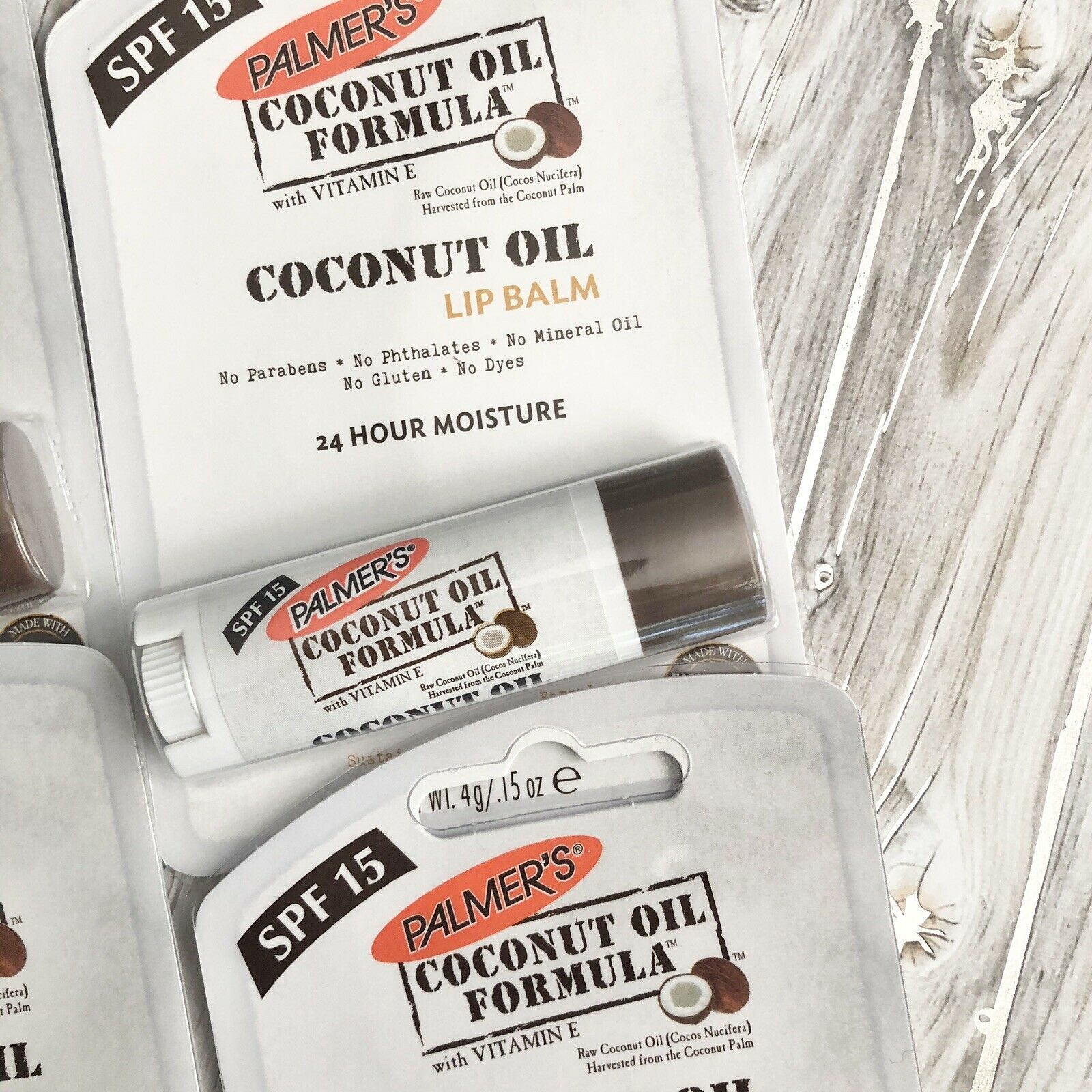 Palmer's Coconut Oil Lip Balm w/ Vitamin E SPF 15 24 Moisture .15oz Lot