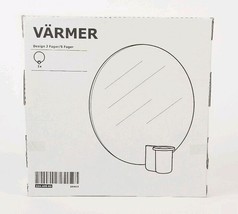 IKEA Varmer Glass Round Candle Holder Wall Sconce Black 104.405.60 New 10" - $19.99