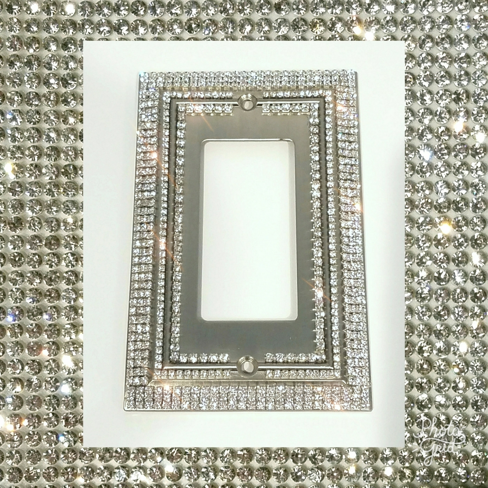 Decorative Crystal Rhinestone Bling Switch Plate Cover/ Light Switch