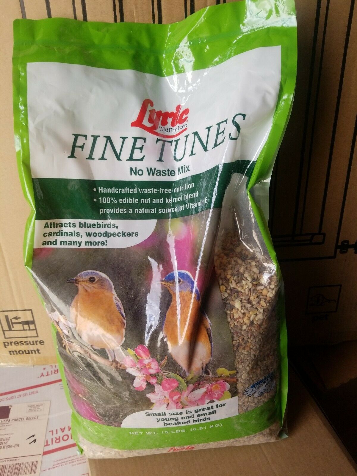 Fine Tunes No Waste Bird Seed Mix 15 lbs 100 Edible Food & Treats