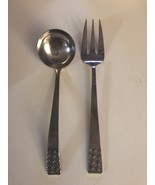 Supreme Cutlery Towle TWS127 Stainless Serving Fork 9&quot; and Ladle 7.5&quot; - $19.68