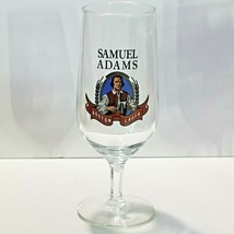 Samuel Adams Boston Lager .2L Stemmed Beer Glass Black Font 7" Tall - £6.88 GBP