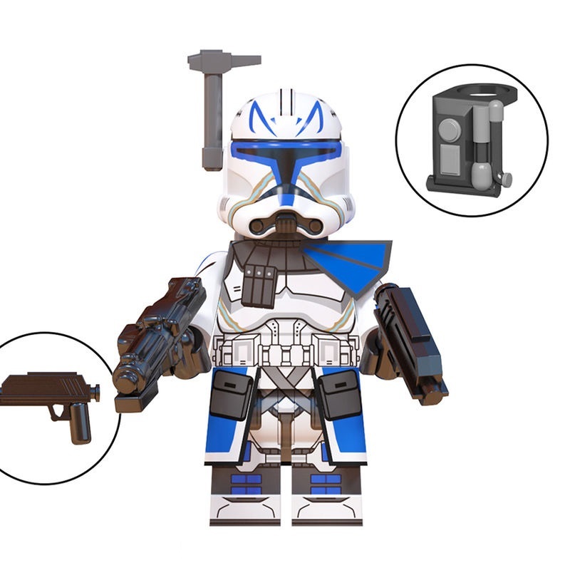 8pcs Star Wars 501st Battalion Captain Rex Echo Fives Kix Tup Jesse ...