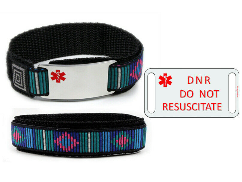 DNR and DO NOT RESUSCITATE Medical Id Alert Bracelet. Free Emergency Card! Bracelets DNR and DO NOT RESUSCITATE Medical Id Alert Bracelet. Free Emergency Card! Bracelets