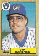 Baseball Card- Jim Gantner 1987 Topps #108 - $1.30