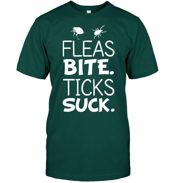 FLEAS BITE TICKS T Shirt Love Dogs Vintage Gift For Men Women Funny