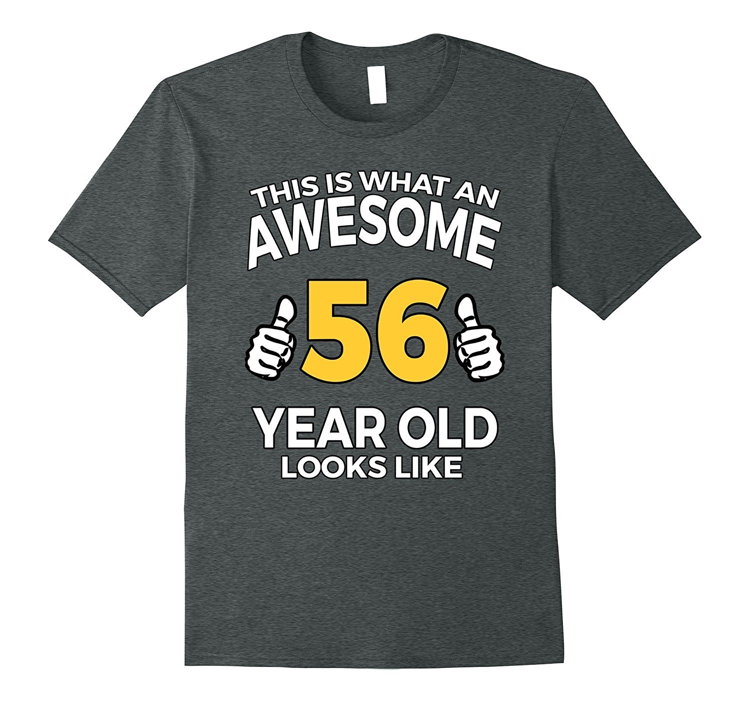 56th Birthday Gift T Shirt for Awesome 56 Year Olds Men - T-Shirts ...