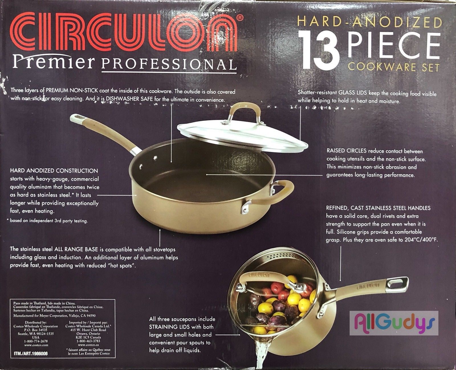 Circulon Premier Professional Nonstick 13piece Cookware Induction Set