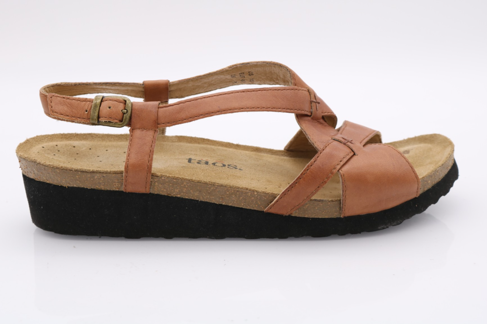 womens brown leather wedge sandals