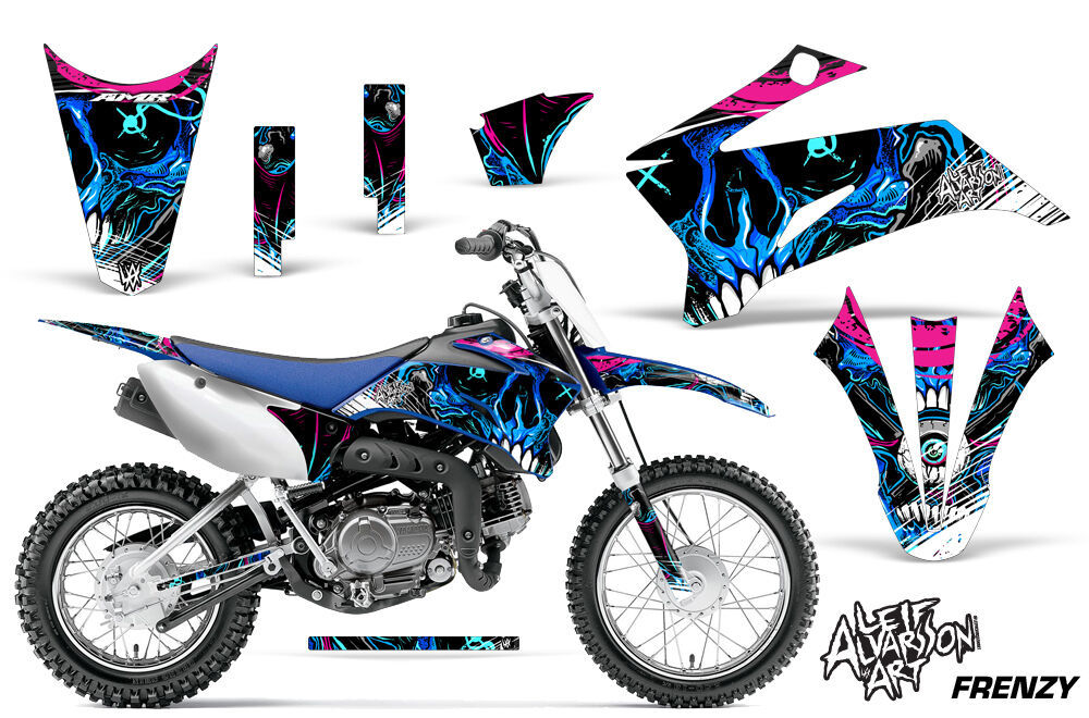 Yamaha TTR 110 Dirt Bike Graphic Sticker Kit Decal Wrap MX 20082018 FRENZY BLUE Decals & Stickers