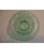 Imperial Glass rolled rim glass console bowl tree of life pattern. - $25.00