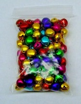 LOT 50 Shiny GOLD JINGLE BELLS 20mm 3//4/" Loop ~ Metal Craft CHRISTMAS Bells