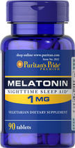 Puritan's Pride Melatonin 1 mg - 90 Tablets - $16.88