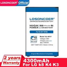 Losoncoer 4300mAh BL-45F1F Battery For Lg k8 K4 K3 M160 Lg Aristo MS210 X230K M1 - $18.66