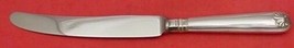 Fiddle Shell German 800 Silver Dinner Knife 10 1/4" Blunt Vintage Flatware - $58.41