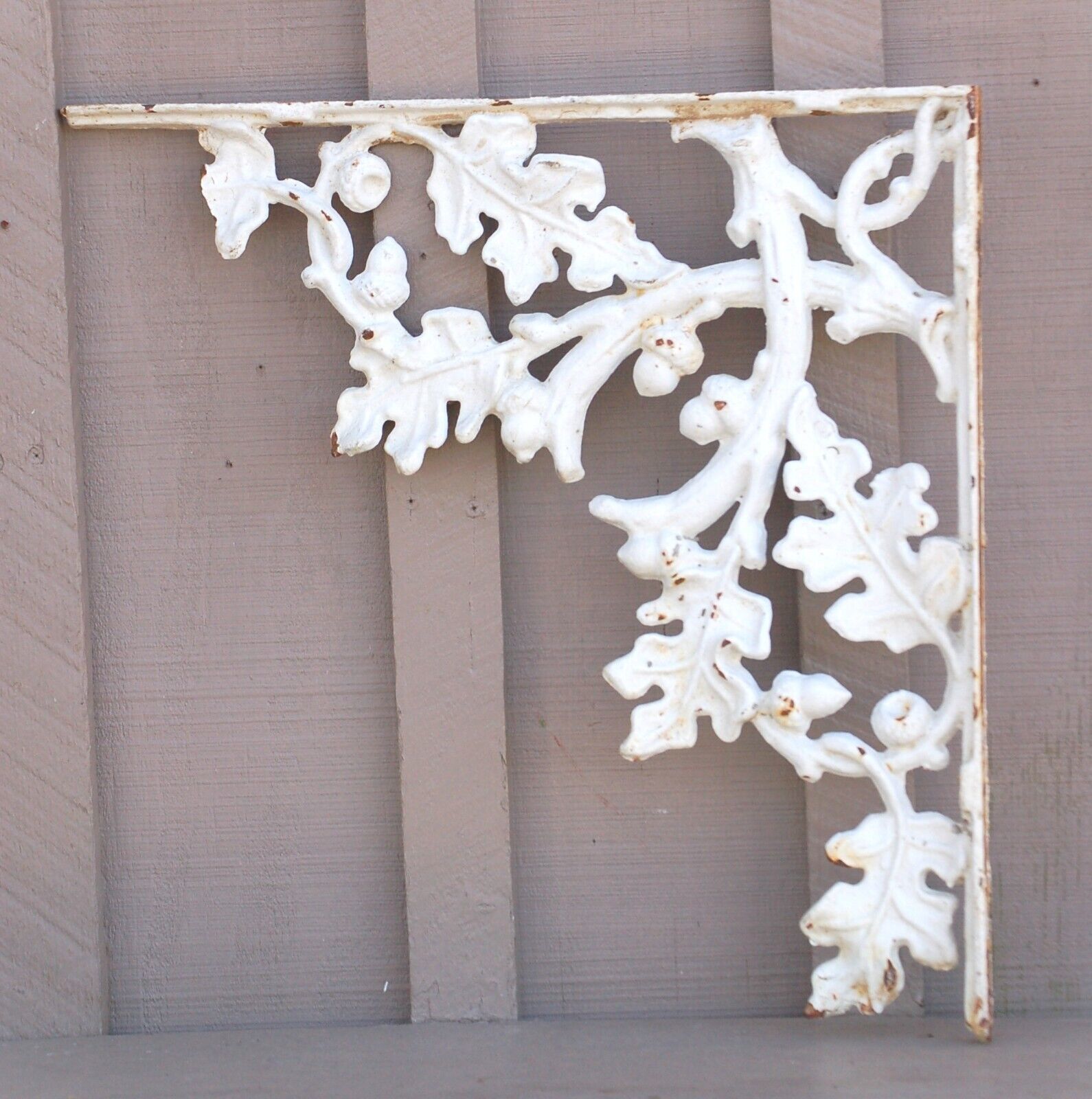 Antique Cast Iron Porch Bracket Victorian Gingerbread Eave Corbel a
