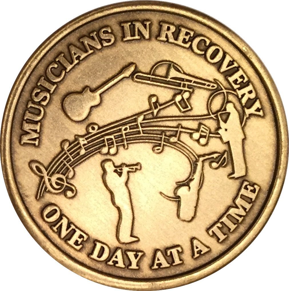 Musicians In Recovery Bronze Medallion Serenity Prayer Chip