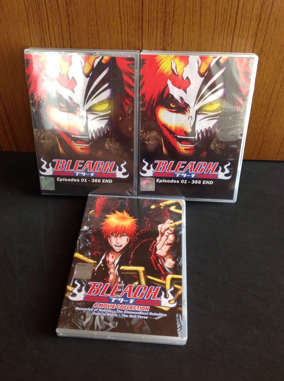 DVD BLEACH COLLECTION (EPS 1 366 END + 4 MOVIES) 3 BOXSET (ENGLISH VERSION & S DVDs & Blu
