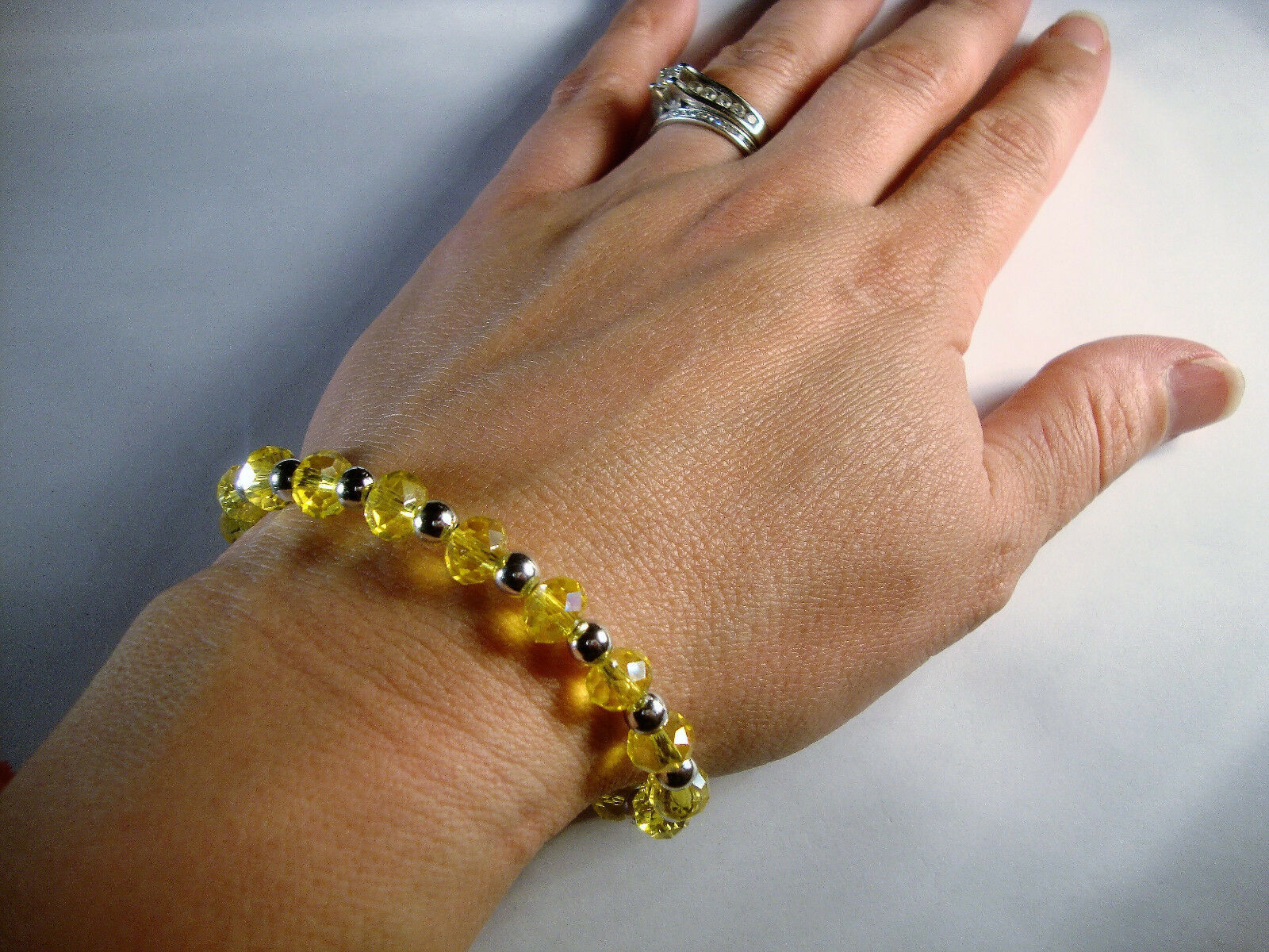 yellow citrine bracelet