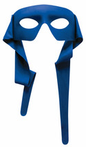 Blue Large Masked Man Mask w/CLOTH Ties Super Hero Bandit Robber Eye Face Mask - $8.49
