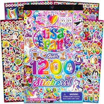 Lisa Frank 1200 Stickers Tablet Book 10 Pages of Stickers - $10.82