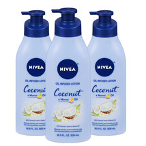 Pack of (3) New Nivea Lotion Coconut & Monoi Oil Infused 16.9 Ounce (500ml) - $41.49